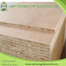 Nature Veneer or Melamine Paper Face 16-18mm Block Board Block Board Plywood with Furniture Useing